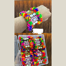 Pooja Bangles Navratri Special Mirror Shell And Pom Pom Openable Kada for Women -Pack of 4