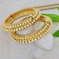 Pooja Bangles Gold Plated Openable Bangles Set