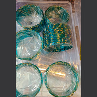 Pooja Bangles Graceful Rain Drop Glass Bangles Set for Women  