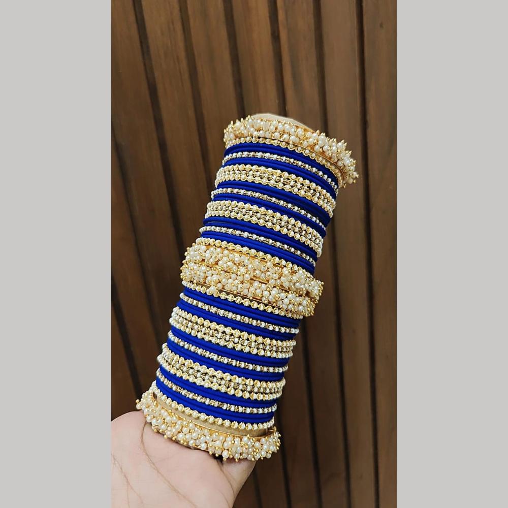 Pooja Bangles Elegant Pearl Bridal Bangles Set for Women