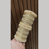 Pooja Bangles Elegant Pearl Bridal Bangles Set for Women
