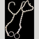 Hira Collections Silver Plated Crystal Stone Hand Harness