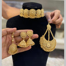 Hira Collections Gold Plated Choker Necklace Set 