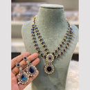 Hira Collection Gold Plated Pota Stone Necklace Set