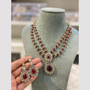 Hira Collection Gold Plated Pota Stone Necklace Set