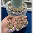 Hira Collections Traditional Kundan Pearl  Necklace Set