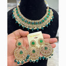 Hira Collections Designer Kundan And Beads Necklace Set Perfect for Weddings & Festive Occasions
