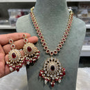 Hira Collections Designer Polki Kundan And Beads Long Necklace Set  Statement Jewelry