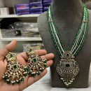 Hira Collections Designer Polki Kundan And Beads Long Necklace Set  Statement Jewelry