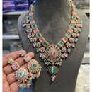 Hira Collections Designer Polki Kundan And Beads Long Necklace Set  Statement Jewelry