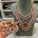 Hira Collections Designer Polki Kundan And Beads Long Necklace Set  Statement Jewelry