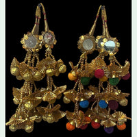 Hira Collections Colorful Hair Paranda with Tassels – Ethnic Indian Hair Jewelry