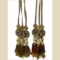 Hira Collections Colorful Hair Paranda with Tassels – Ethnic Indian Hair Jewelry