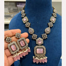 Hira Collections Designer Crystal Beads Necklace Set Perfect for Weddings & Festive Occasions