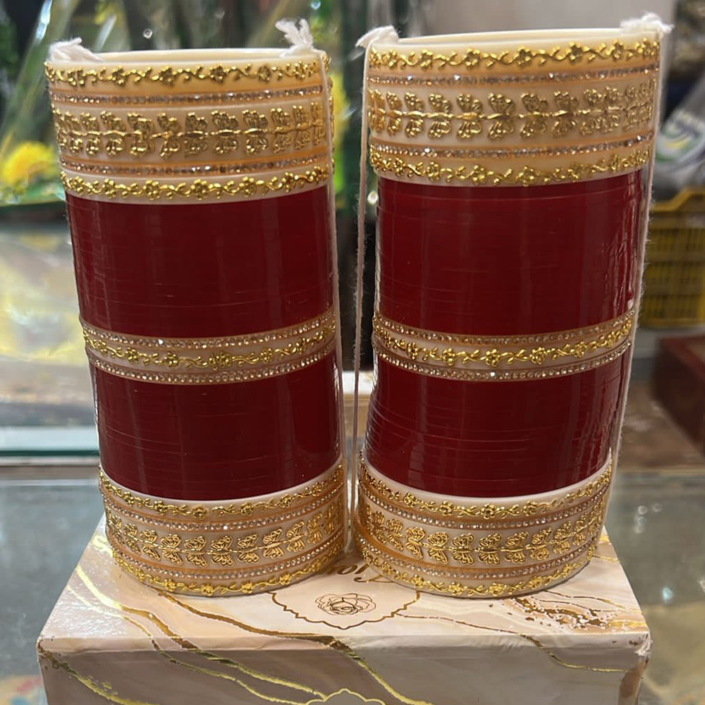 Hira Collections Grand Bridal Acrylic Bangle Set