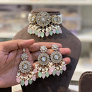 Hira Collections Royal Kundan Stone And Beads Designer Choker Necklace Set