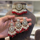 Hira Collections Royal Kundan Stone And Beads Designer Choker Necklace Set