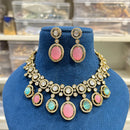 Hira Collections Gorgeous Polki Kundan Festive Necklace Set