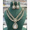 Hira Collections Gorgeous Polki Kundan Festive Necklace Set