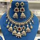 Hira Collection Glamorous Polki Kundan And Pearl Necklace Set