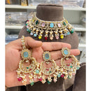 Hira Collections Timeless Glam Pota Kundan And Pearl Necklace Set