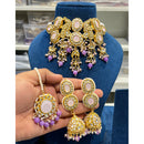 Hira Collections Timeless Glam Pota Kundan And Pearl Necklace Set