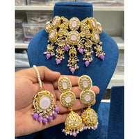 Hira Collections Timeless Glam Pota Kundan And Pearl Necklace Set