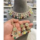 Hira Collections Timeless Glam Pota Kundan And Pearl Necklace Set