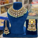 Hira Collections Elegant Glow Kundan And Pearl Necklace Set