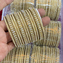 Hira Collections Sparkle Glow Crystal And Austrian Stone Bangles Set