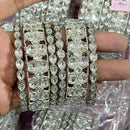 Hira Collections Ethnic Glow Crystal Stone Bangles Set