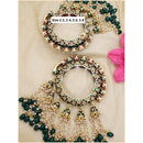 Hira Collections Gold Plated Meenakari And Beads Latkan Bangles Set
