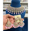 Hira Collections Glam Kundan Stone And Beads Choker Necklace Set