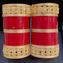 Hira Collections Heavy Look Crystal Stone Wedding Bangles Set
