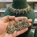 Hira Collections Royal Crystal Stone Pearl And Beads Designer Necklace Set