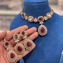 Hira Collections Royal Pota Stone Necklace Set