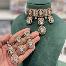 Hira Collections Designer Kundan Stone And Beads Choker Necklace Set