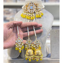 Hira Collections Kundan Stone And Beads Designer Choker Necklace Set