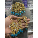 Hira Collections Kundan Stone And Beads Designer Choker Necklace Set