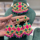 Hira Collections Kundan Stone And Beads Designer Choker Necklace Set