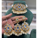 Hira Collections Kundan Stone And Beads Designer Choker Necklace Set