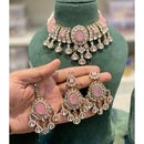 Hira Collections Kundan Stone And Pearl Designer Choker Necklace Set