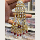 Hira Collections Mughal Style Kundan And Pearl Passa for Women