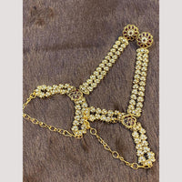 Hira Collections Designer Kundan Stone Hand Harness