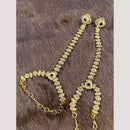 Hira Collections Designer Kundan Stone And Pearl Hand Harness