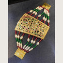 Hira Collections Austrian Stone And Pearl Hand Dasti / Bracelet
