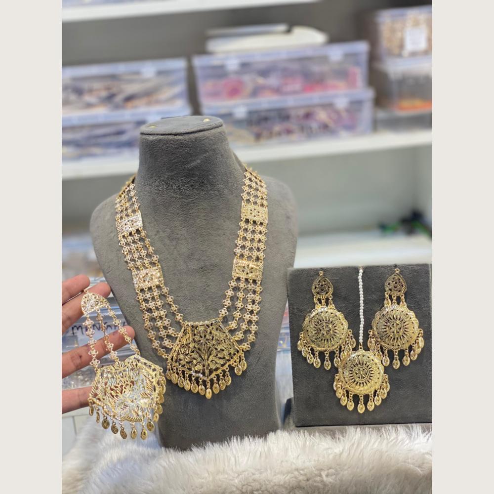Hira Collections Designer Round Filigree Necklace Set