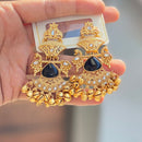 Hira Collections Luxury Kundan Stone And Ghungroo Dangler Earrings