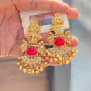 Hira Collections Luxury Kundan Stone And Ghungroo Dangler Earrings