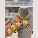 Hira Collections Glamorous Pearl And Beads Choker Necklace Set